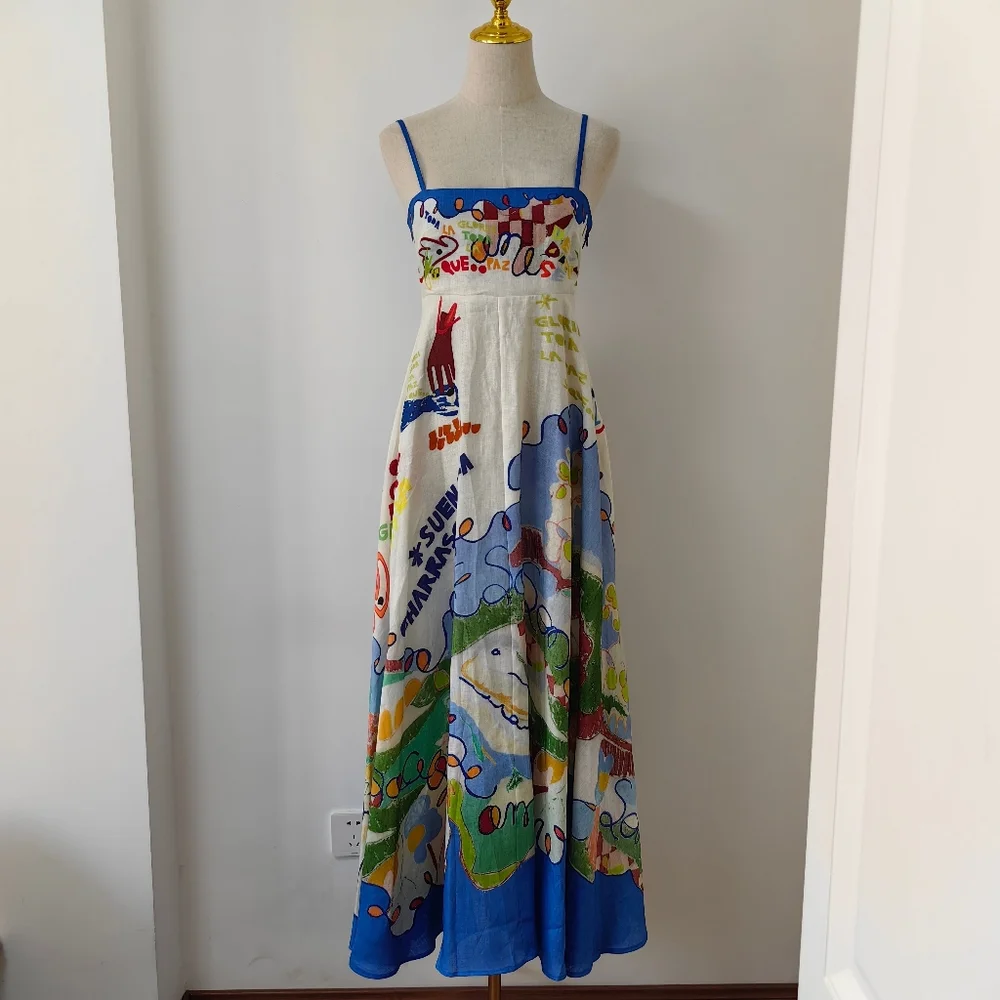 Alemais Colorful Printed Maxi Dress - Picture 5 of 13